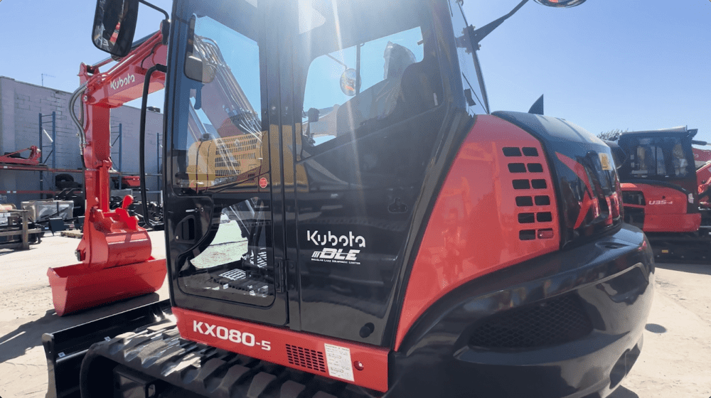 Kubota KX080-5 and Kubota KX080-4 Mini Excavator Comparison